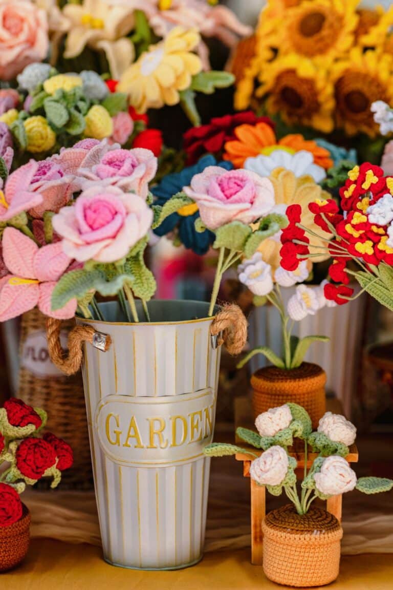 Crafting Long-Lasting Floral Arrangements from Soft Yarn